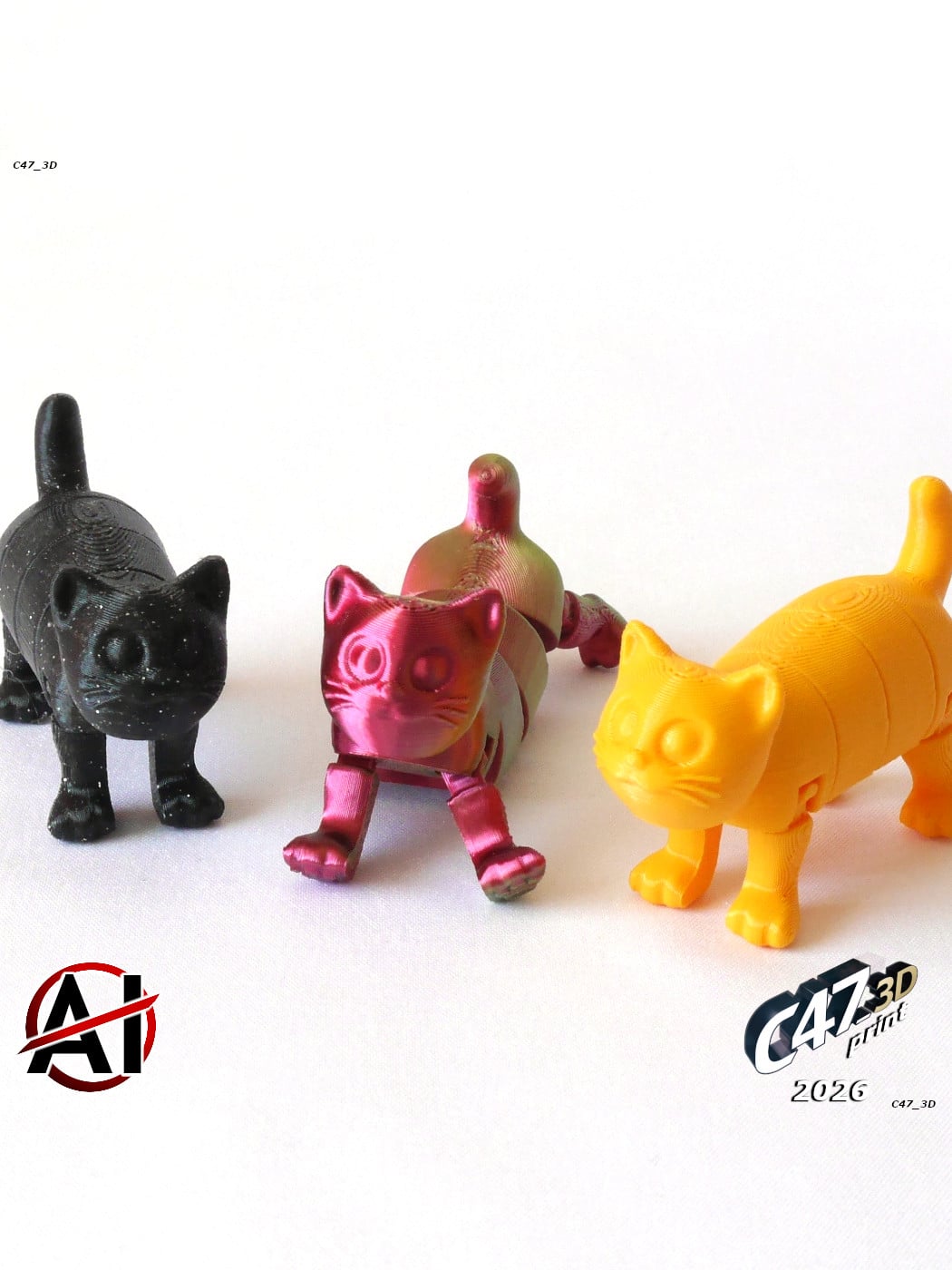 Flexi Transforming Cat 3d model