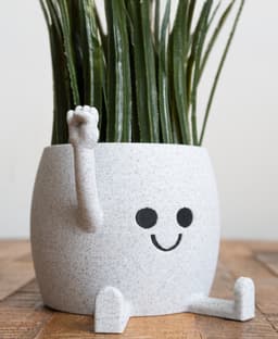 Happy Sitting Pot Fist Up 3d model