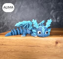 ARTICULATED UNDERWATER CORAL DRAGON 3d model