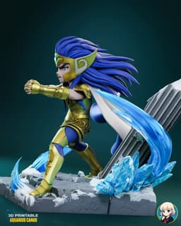 Saint Seiya Camus Chibi - Premium Collectible 3d model