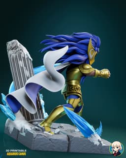 Saint Seiya Camus Chibi - Premium Collectible 3d model
