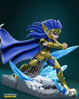 Saint Seiya Camus Chibi - Premium Collectible 3d model