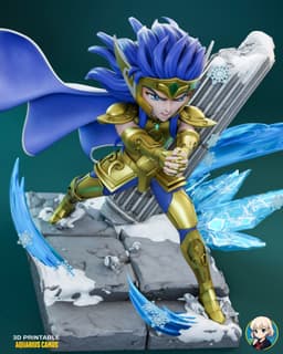 Saint Seiya Camus Chibi - Premium Collectible 3d model