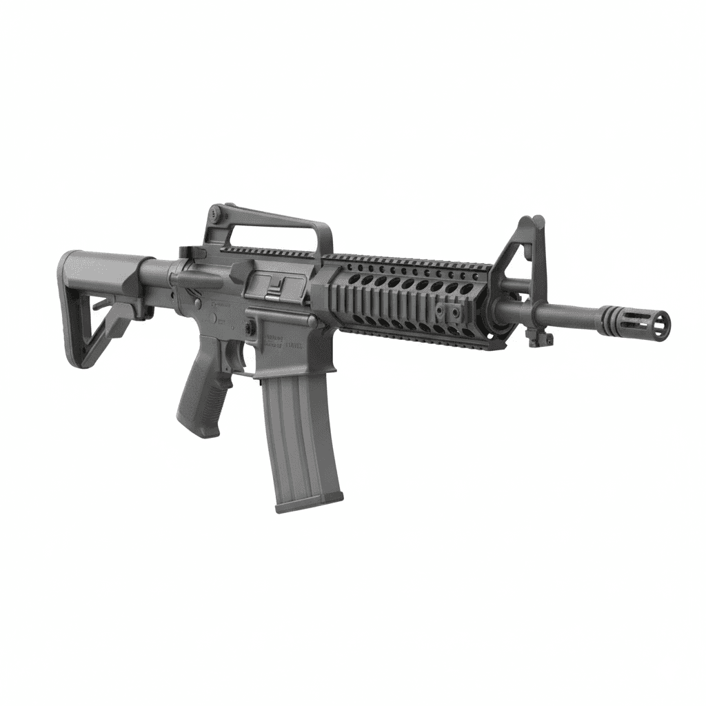 Gun HK416 Elite Tactical Rifle 3d model