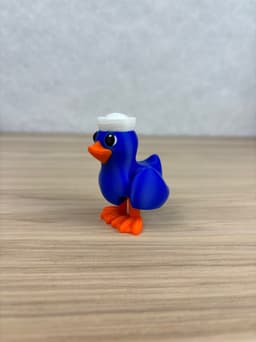 Sit or Stand Duck with Sailor Hat 3d model