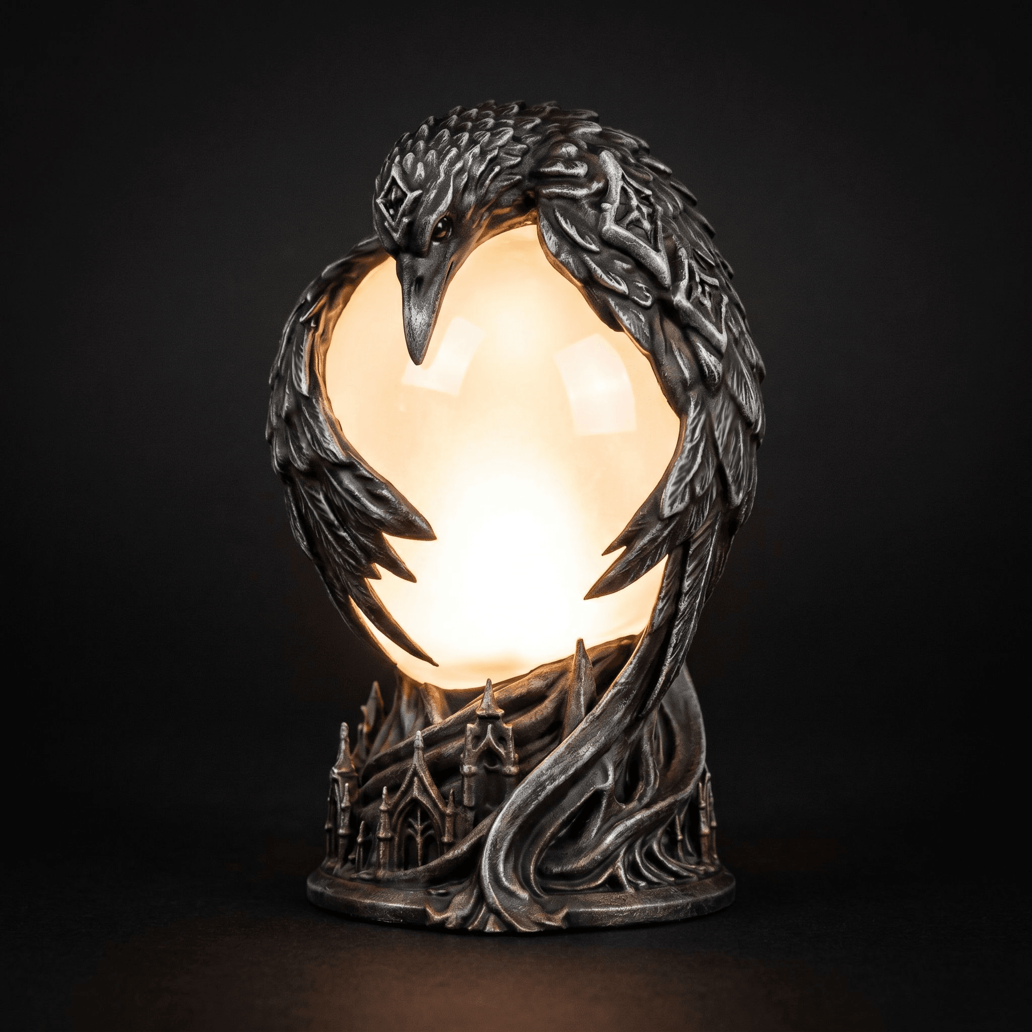 Gothic Raven Orb Lamp 3d model