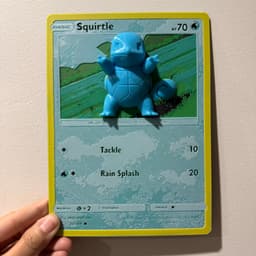 Oversized Squirtle Pokemon Card - Hueforge Hybrid 3d model