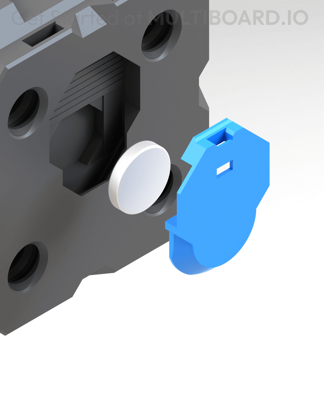 Fix Point Hole Magnet Holder 3d model