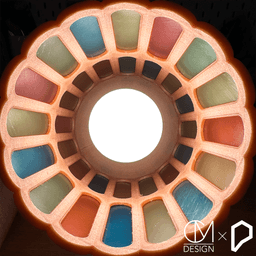 Stained PLA Lamp 3d model