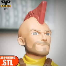 Kraglin Chibi STL for 3D Printing ChibiSTL 3DXM 3d model