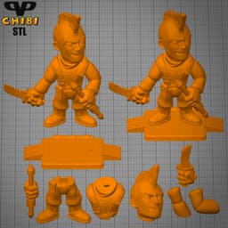 Kraglin Chibi STL for 3D Printing ChibiSTL 3DXM 3d model