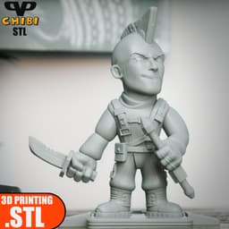 Kraglin Chibi STL for 3D Printing ChibiSTL 3DXM 3d model