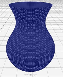 FRD TPMS Lattice Vase - Hyperganic HyDesign Preview - 3d model