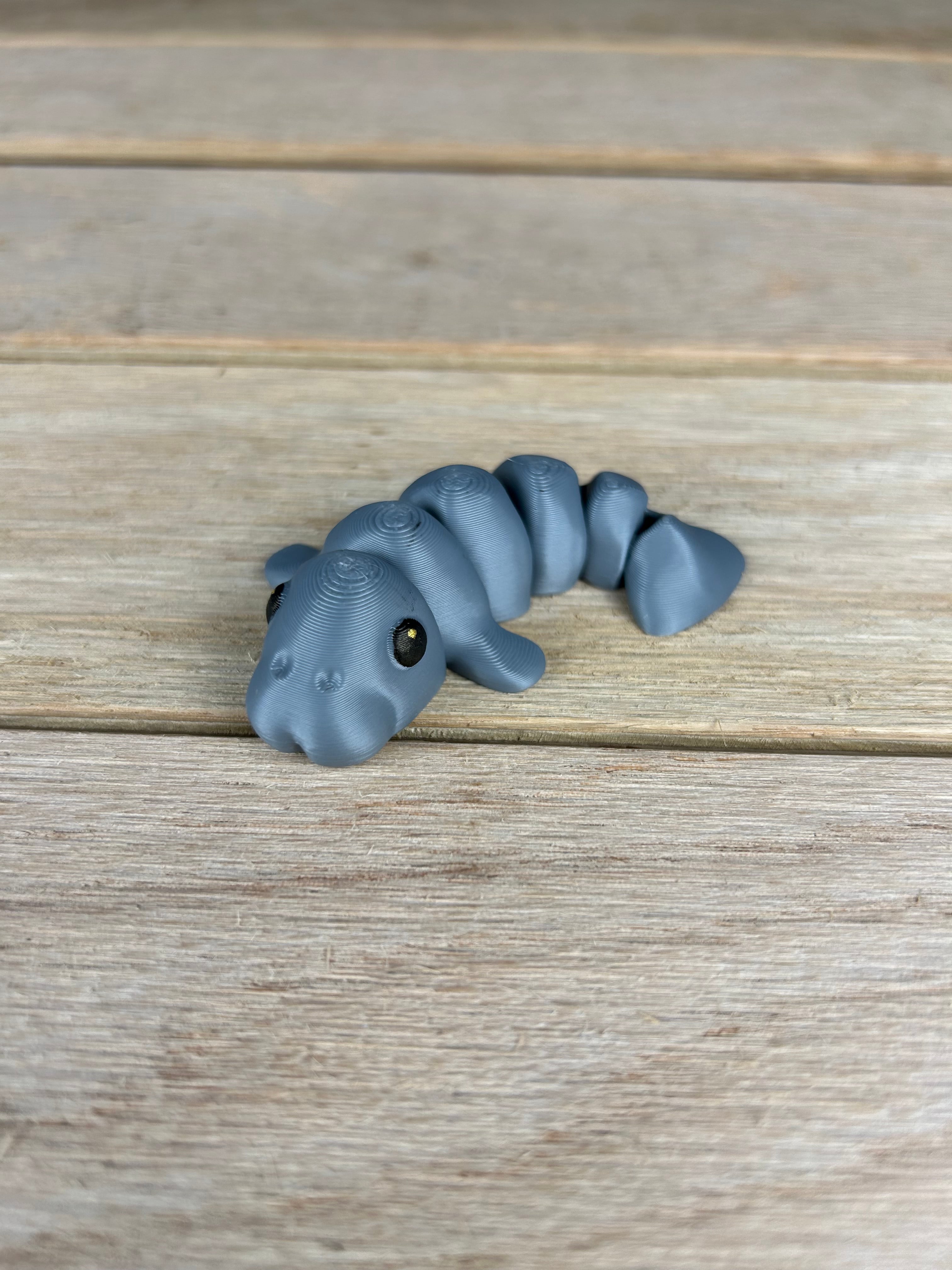 Manatee Solid Flippers Fidget 3d model