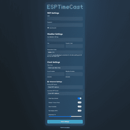 ESPTimeCast β WiFi Clock & Weather Display 3d model