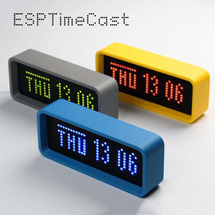 ESPTimeCast β WiFi Clock & Weather Display 3d model