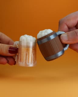 Beer Mug Fidget Clickers - keychain 3d model