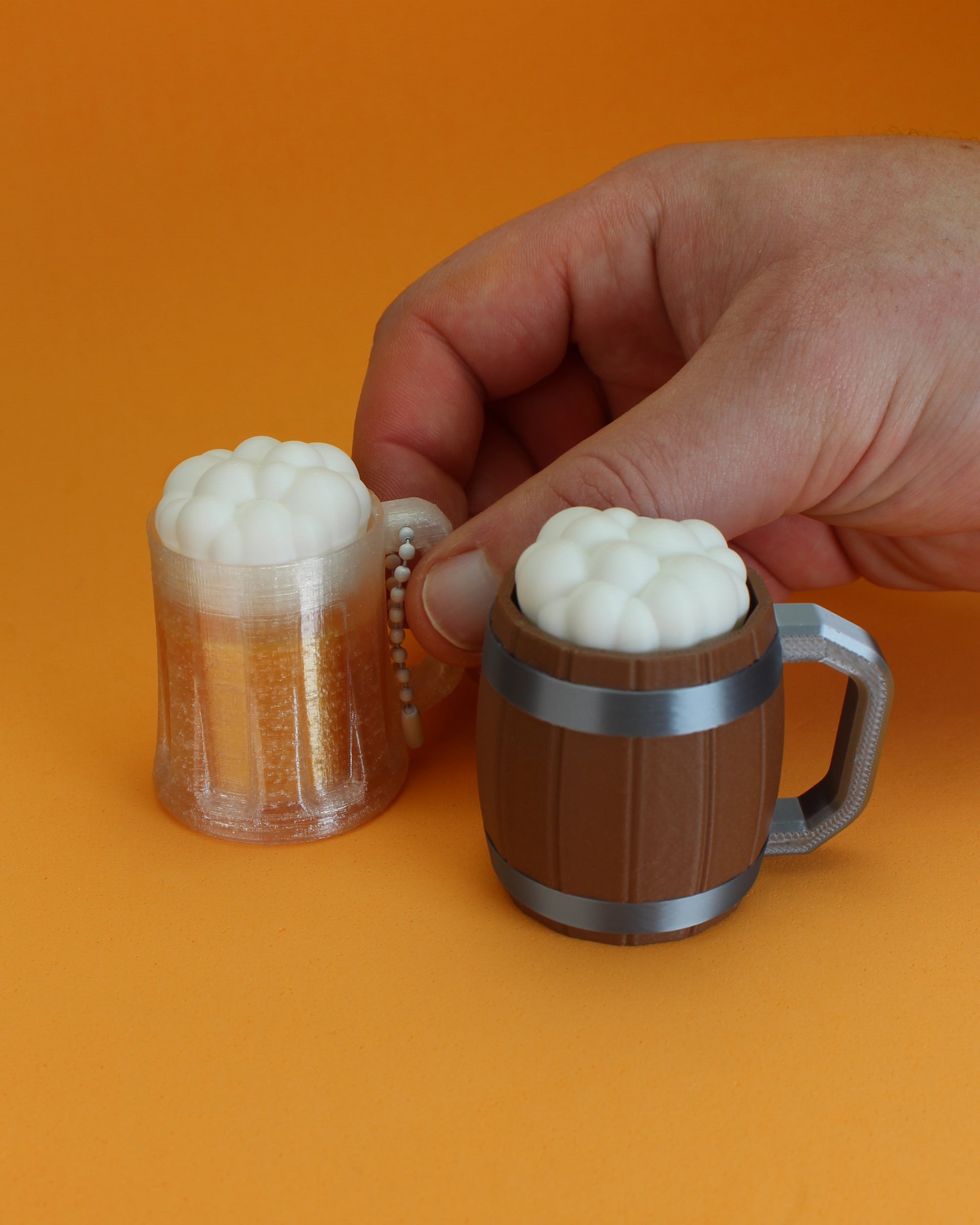 Beer Mug Fidget Clickers - keychain 3d model