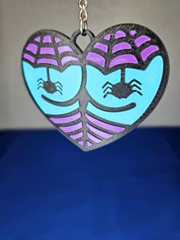 Heart Butt Witch Booty Halloween Keychain 3d model