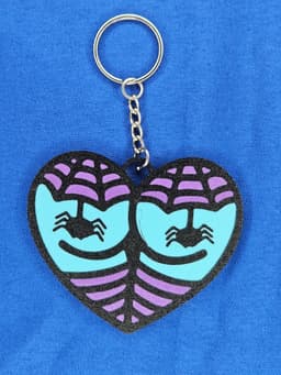 Heart Butt Witch Booty Halloween Keychain 3d model