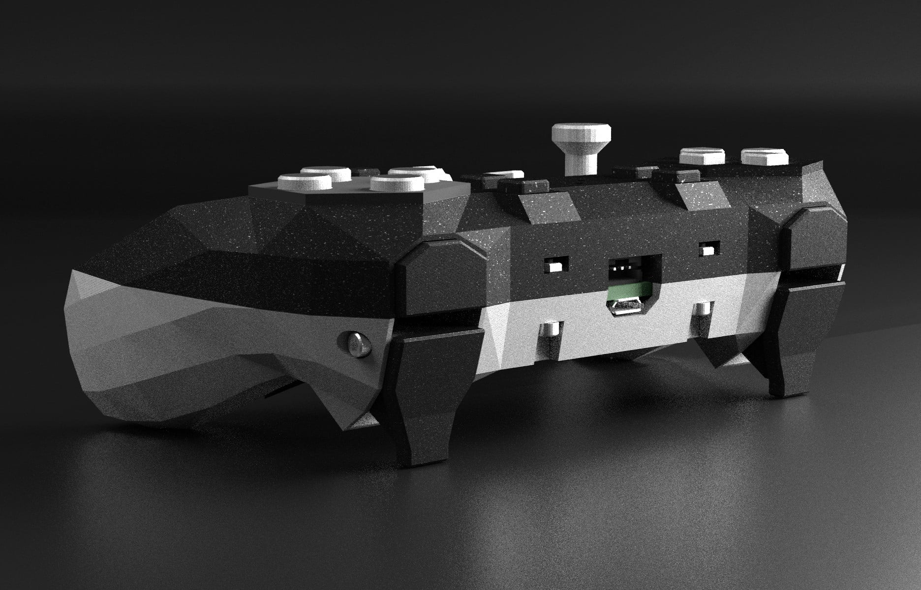 Alpakka Ridge Thumbstick Variant 3d model