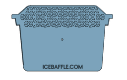 Ice Maker Rear Baffle / Ice Spill Guard 3d model