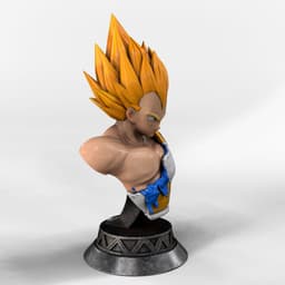 Vegeta Bust 3d model