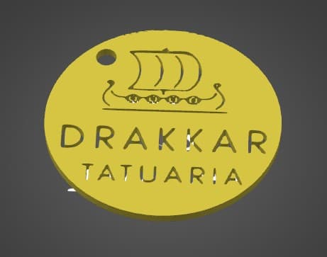Drakkar chaveiro.stl 3d model