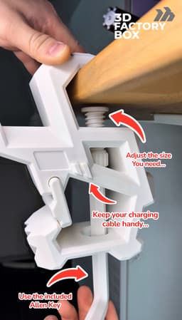 Mechanical Gaming Desktop Stand 3d model