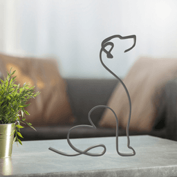 Dog Line Art, Modern, Minimalist 3d model