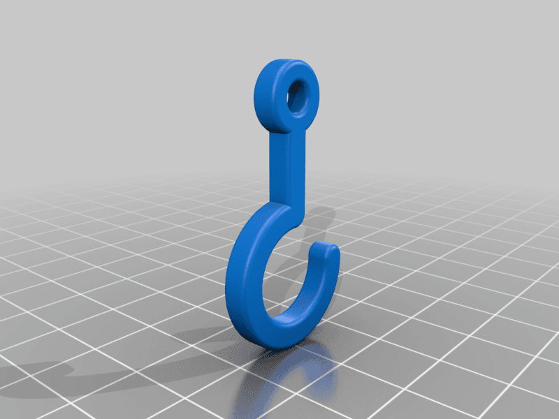 Haken mit Öse / Hook with eye 3d model