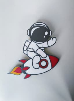Astronaut Wall Art 3d model