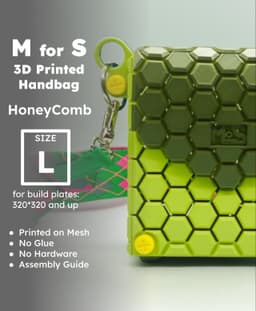 M for S Handbag - Size L - Honeycomb 3d model