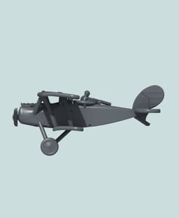 1:144 Halberstadt CL.IV (short) 3d model