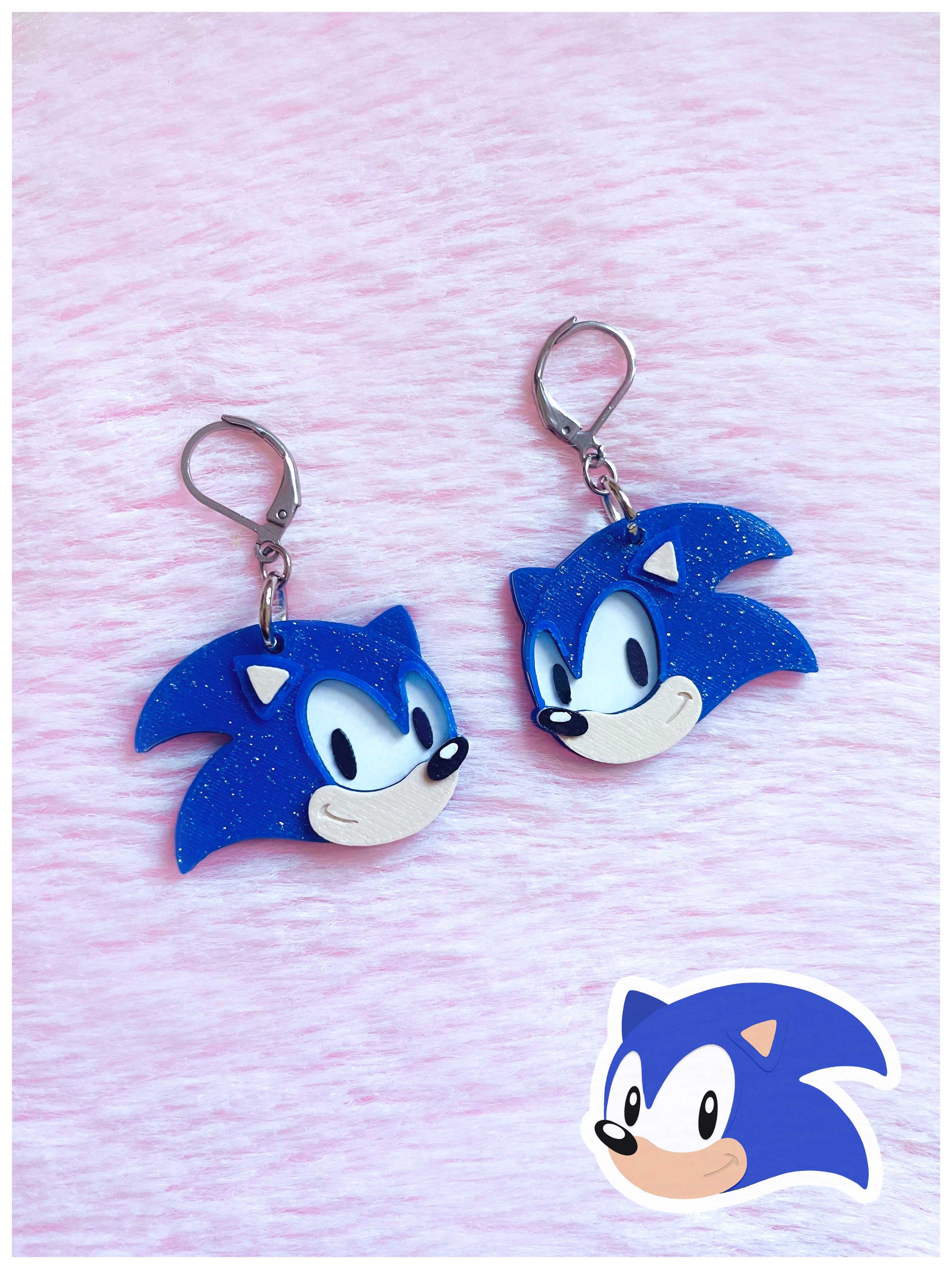 Sonic Earrings 3d model