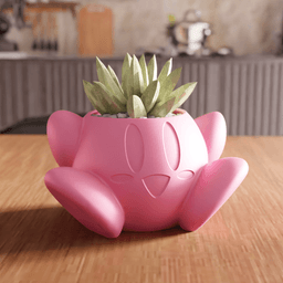 Kirby Character Planter 3d model