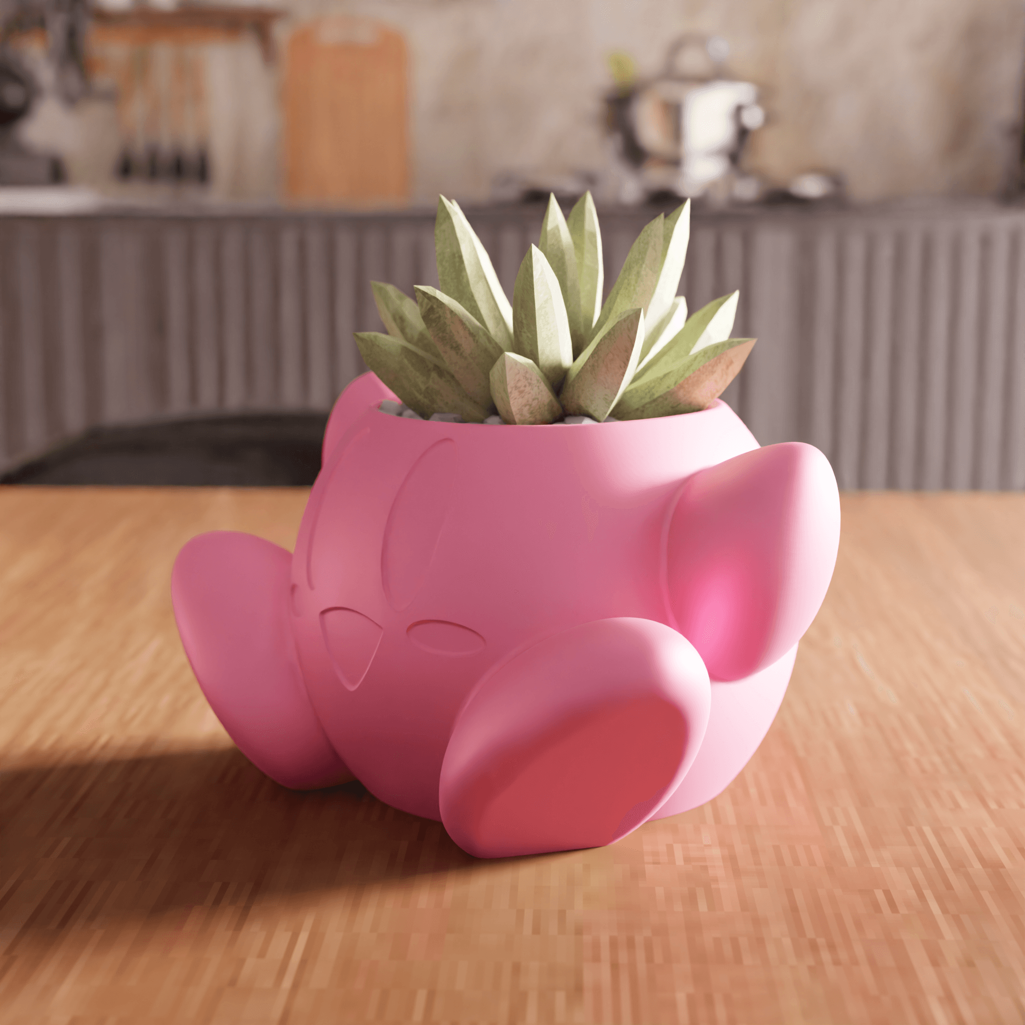 Kirby Character Planter 3d model