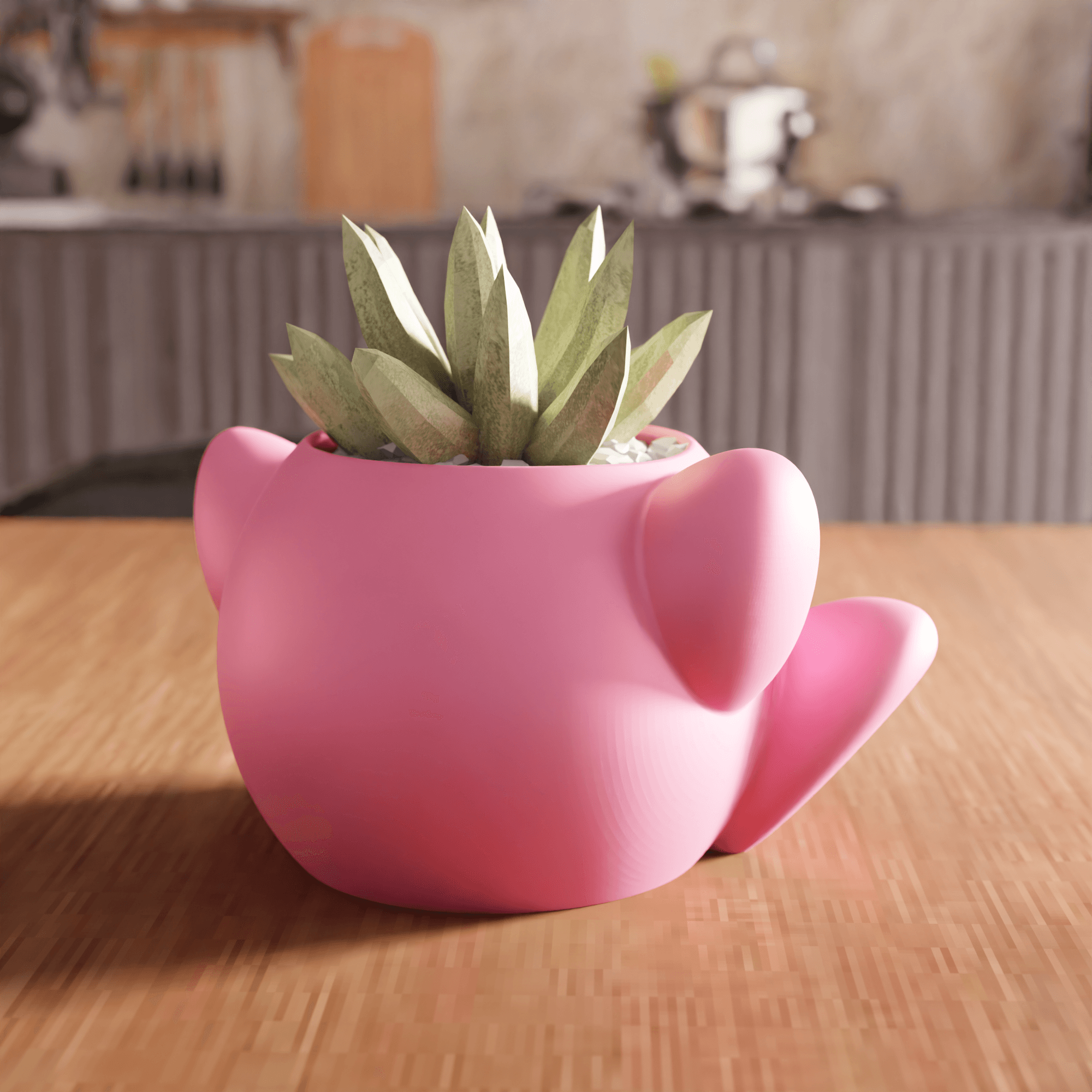 Kirby Character Planter 3d model