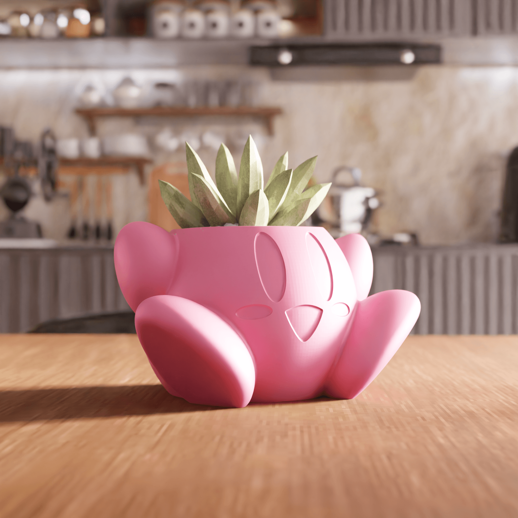 Kirby Character Planter 3d model