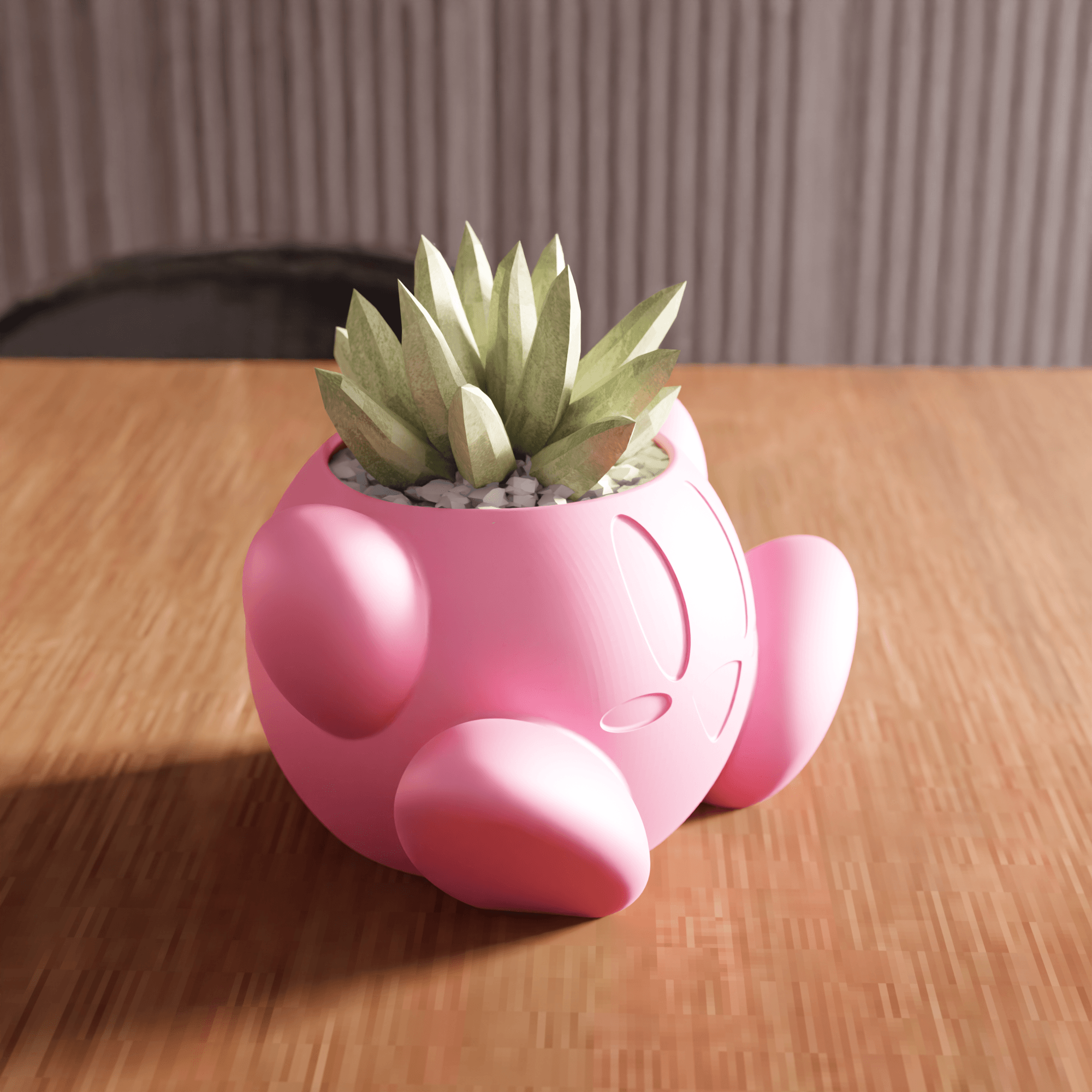 Kirby Character Planter 3d model