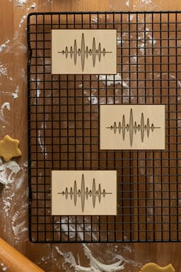 Sound Cookie Cutter, Biscuit Cutter 3d model