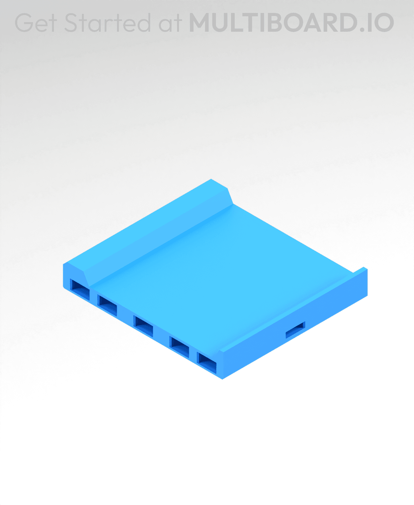 2x2 MU - Center - Modular Bolt-Locked Shelf 3d model