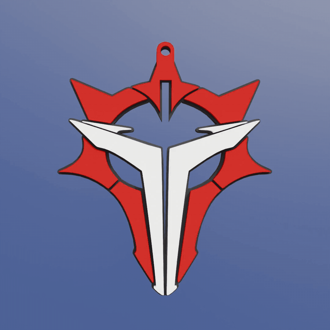 Talon Logo Keychain - Overwatch Prop - Easy Print 3d model