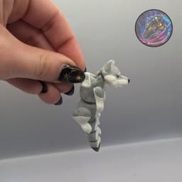 flexi scruffed wolf 3d model