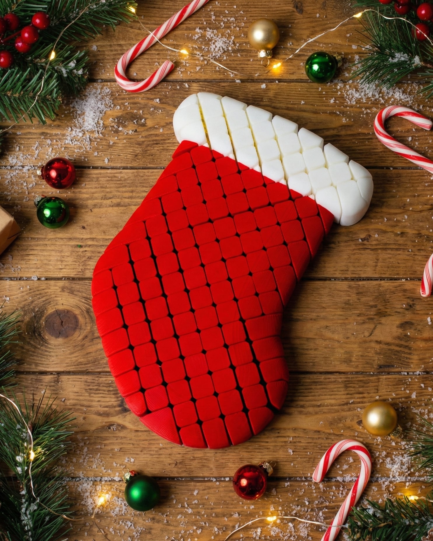 Floppy Stocking - Articulating Christmas Stocking 3d model