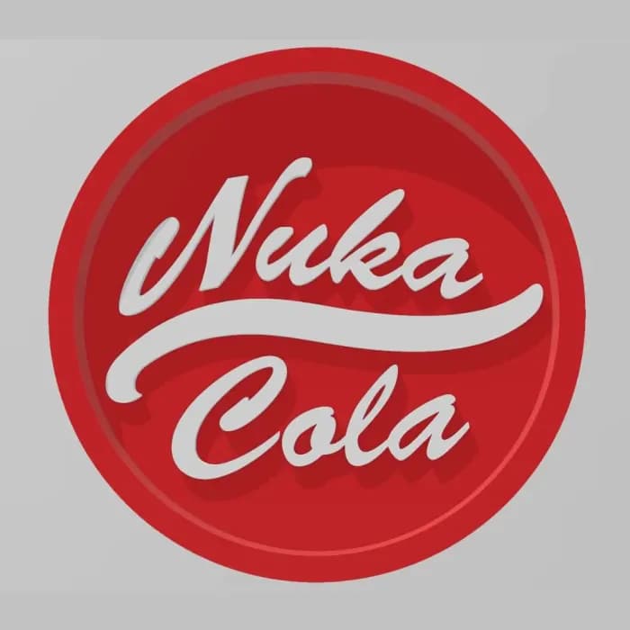 Nuka Cola Coaster - Fallout Inspired Drink Coaster 3d model