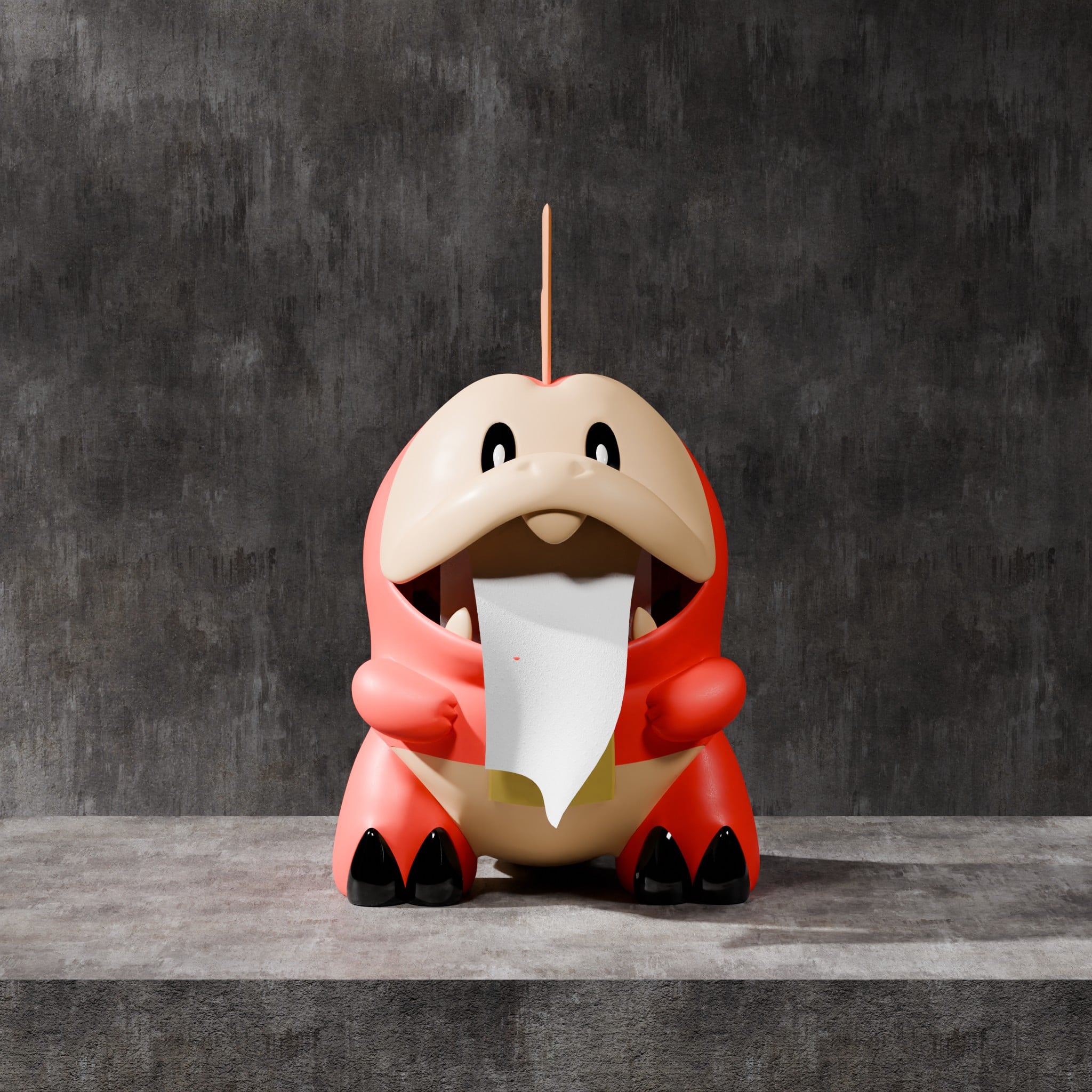 Fuecoco Tissue holder 3d model