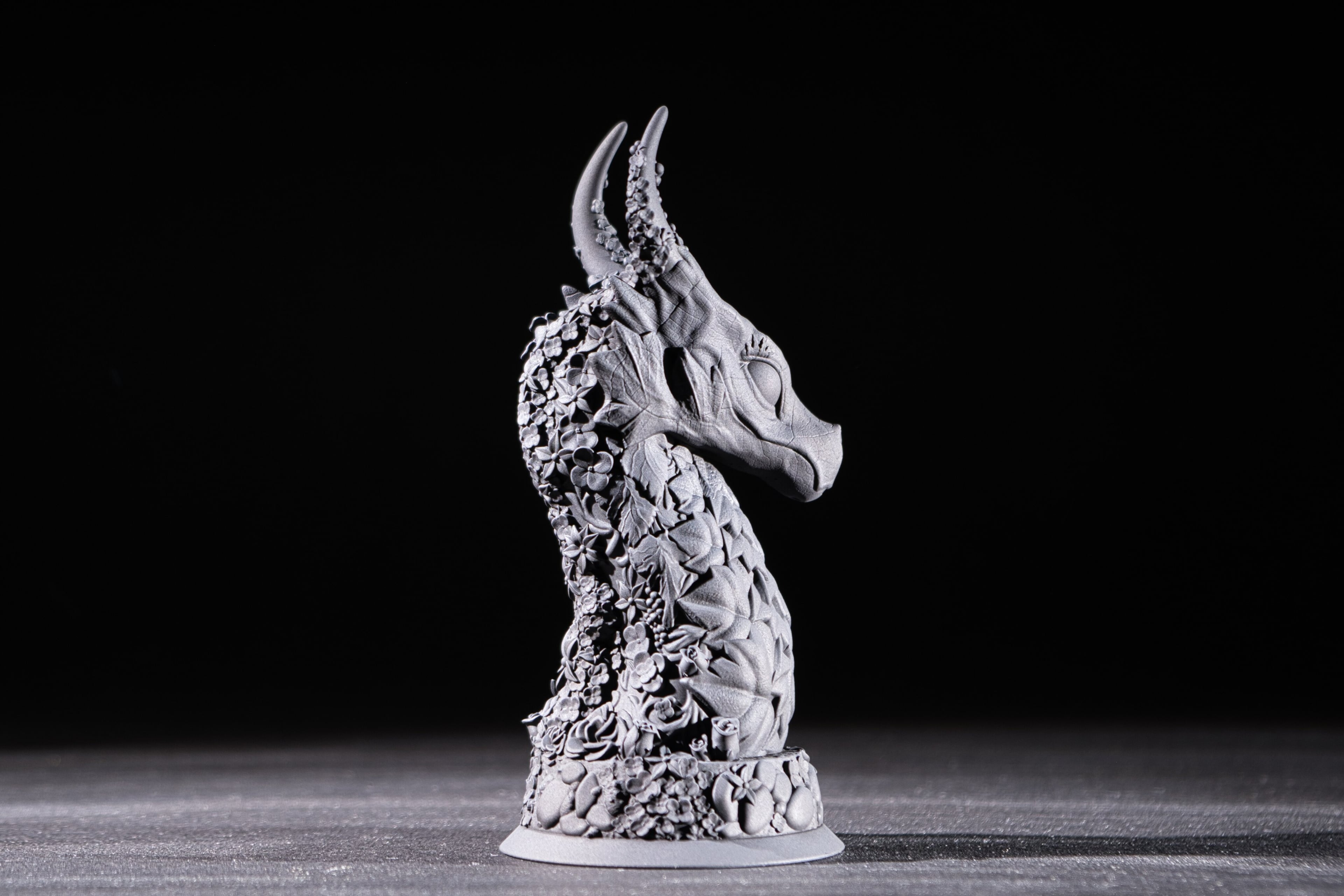 Floral Dragon (Pre-Supported) 3d model