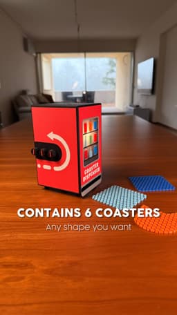 COASTER DISPENSER | For TULLE COASTERS 3d model