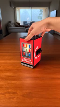 COASTER DISPENSER | For TULLE COASTERS 3d model